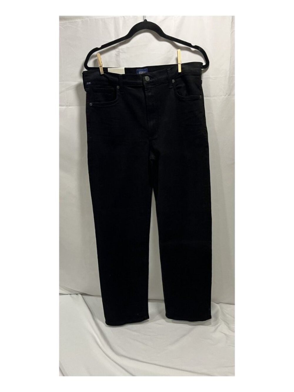 Citizens of Humanity CAIA Black Straight Jeans Wom